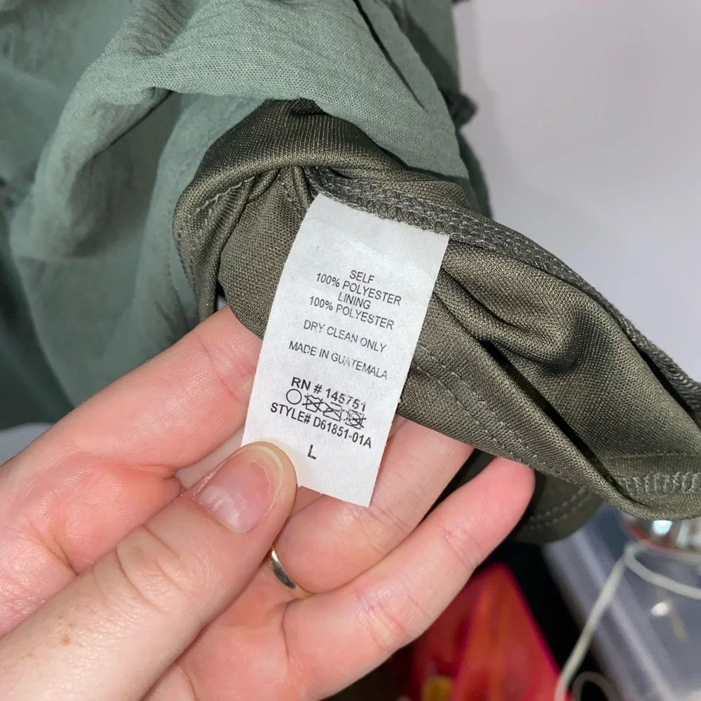 Altar’d State Green Sage Long Sleeve Mini Dress - Picture 4 of 8